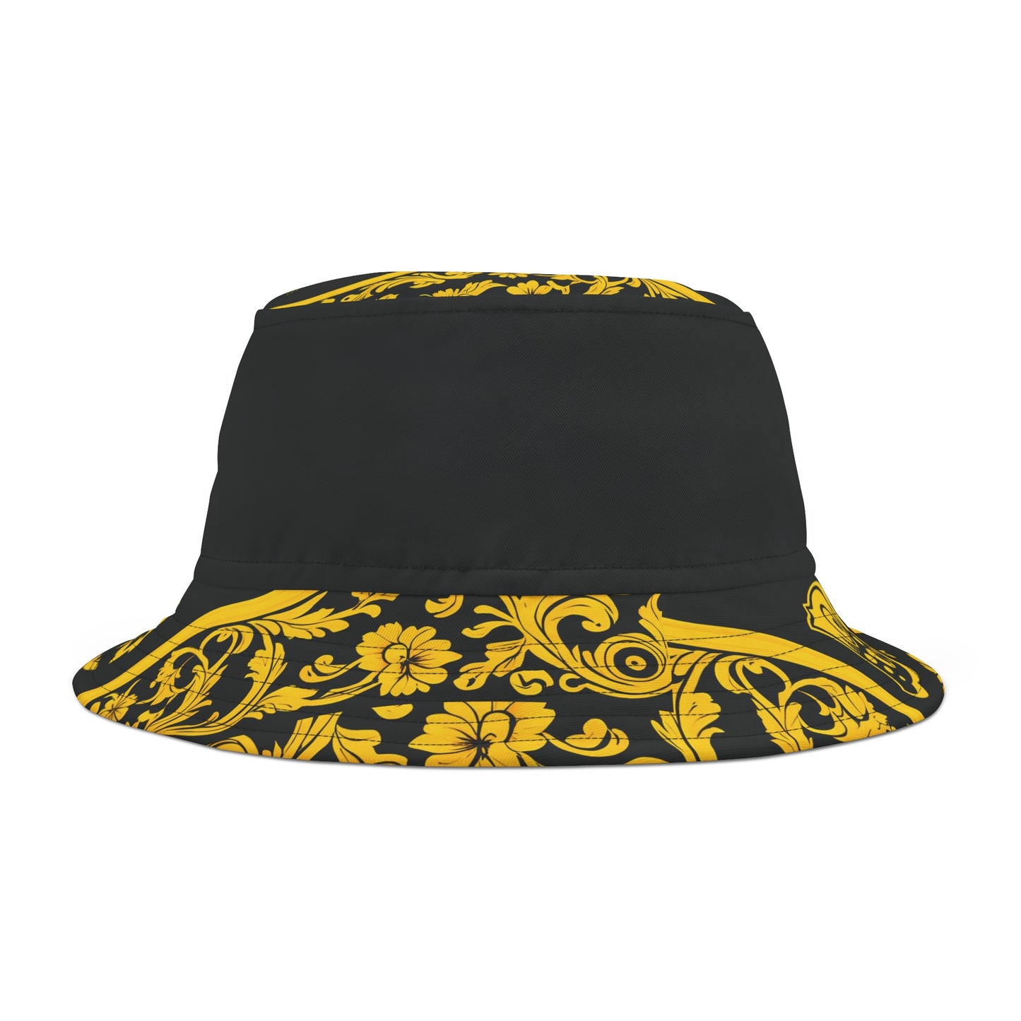 Burning Guitars Necessities Black & Yellow Vintage Bucket Hat