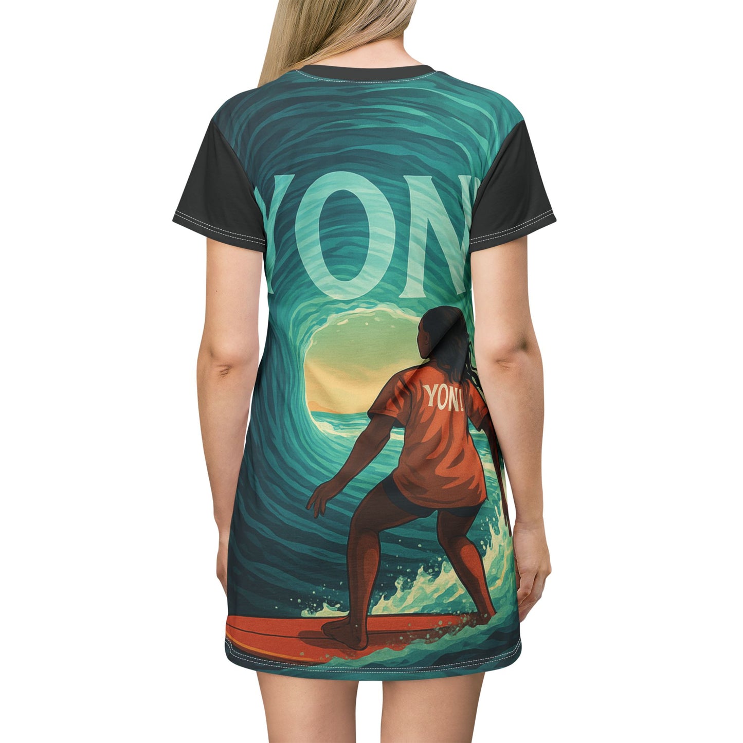 YONI Surfer Girl #1 T-Shirt Dress
