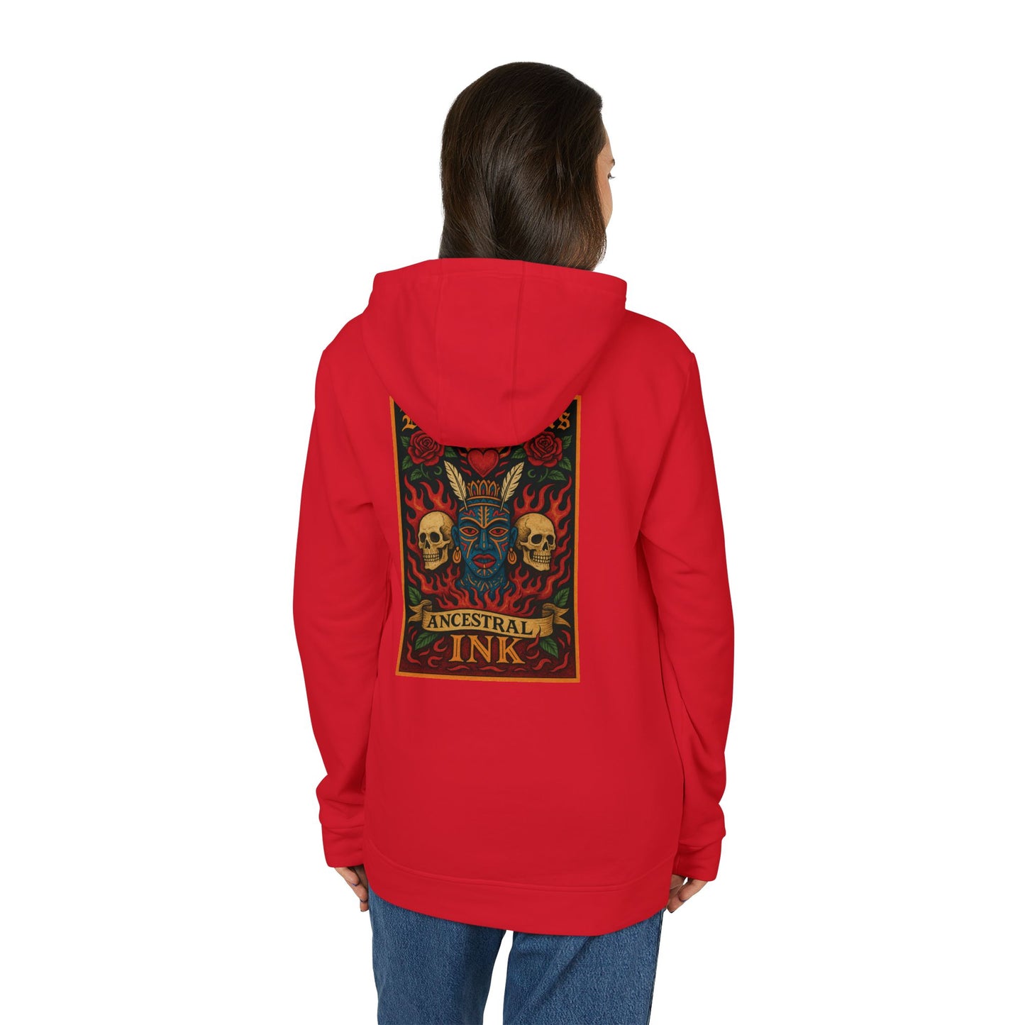 YONI, Burning Guitars & Adidas Unisex Fleece Hoodie