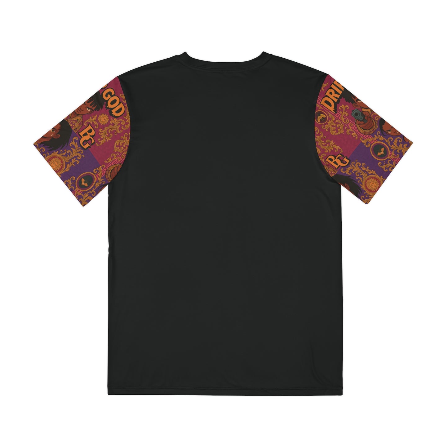 Unisex Pink Purple Polyester Tee (AOP) The Dripstones Limited Collection