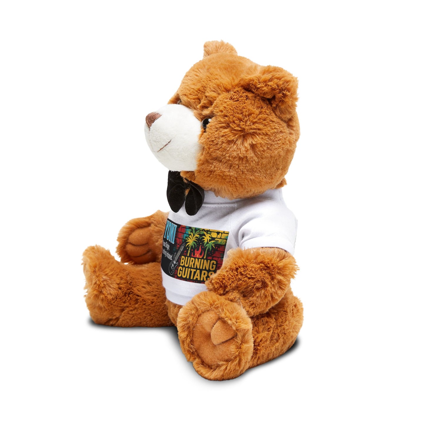 YONI Burning Guitars Teddy Bear with T-Shirt