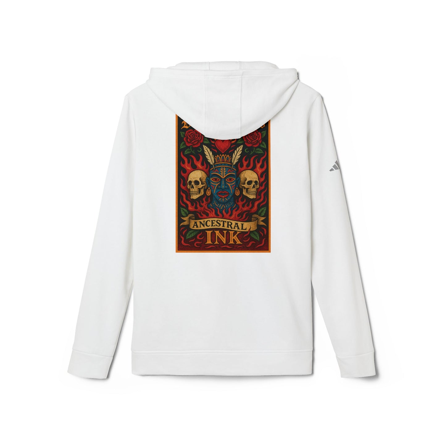 YONI, Burning Guitars & Adidas Unisex Fleece Hoodie