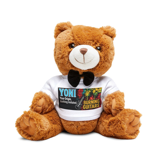 YONI Burning Guitars Teddy Bear with T-Shirt