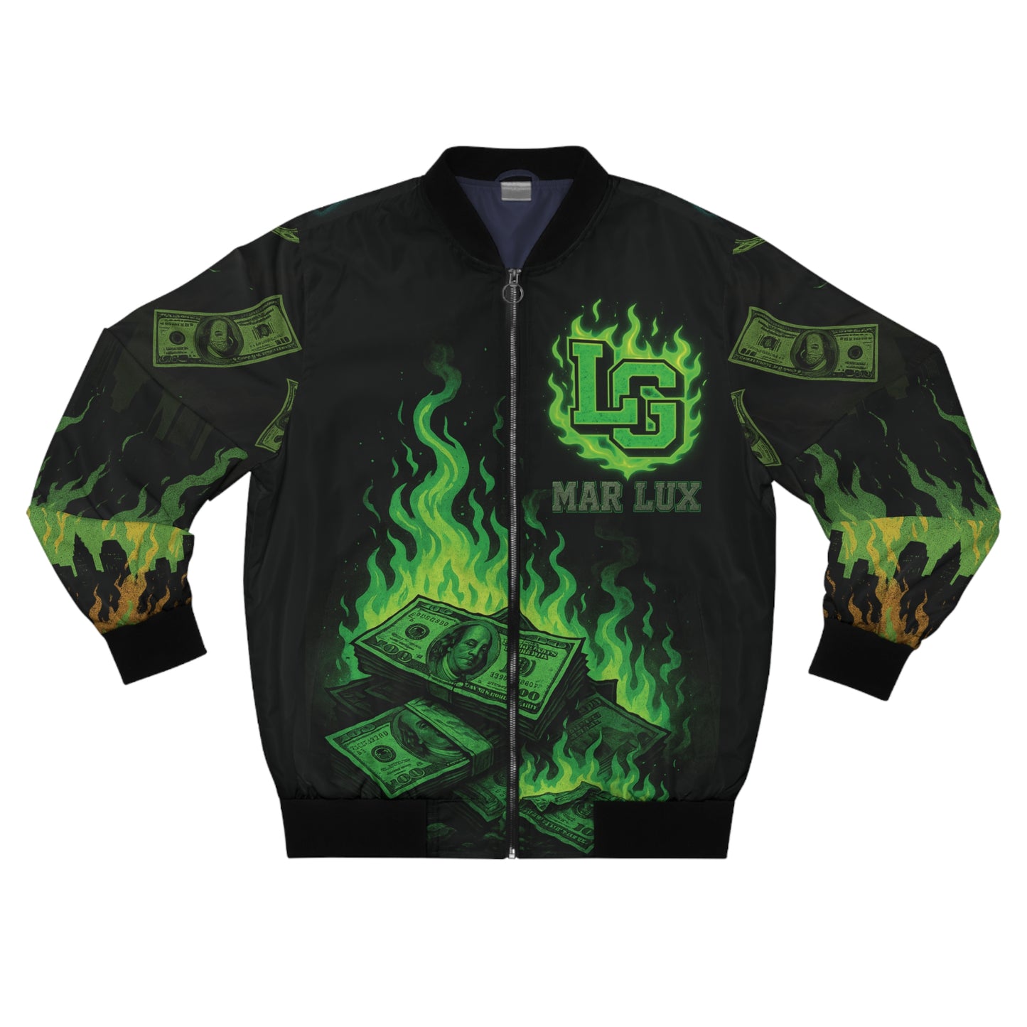 Luxy Gang "Mar Lux-Welcome To Flowtown" Men's Bomber Jacket (AOP)