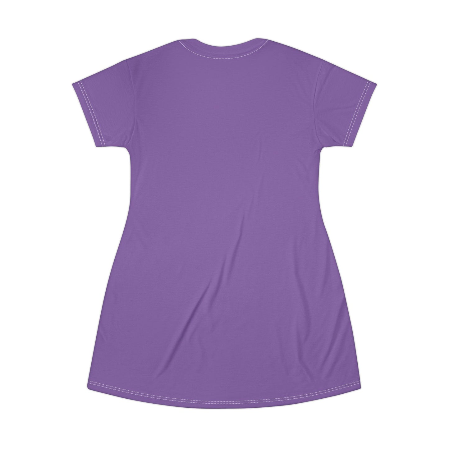 YONI Hollywood Smoke Purple T-Shirt Dress (AOP)