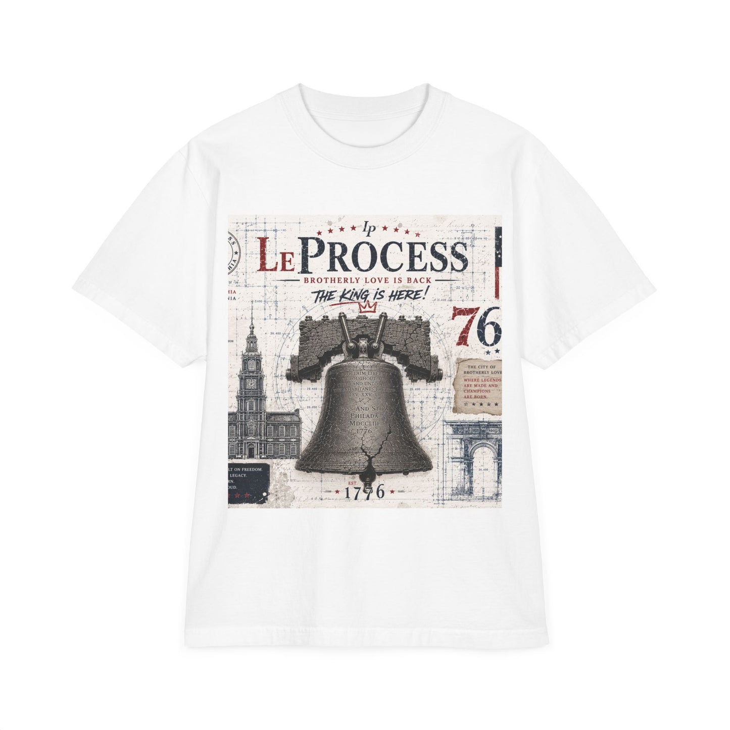 LeProcess™ City of Champions Tee | Luxury Philadelphia Streetwear | Heavyweight Oversized Graphic T-Shirt