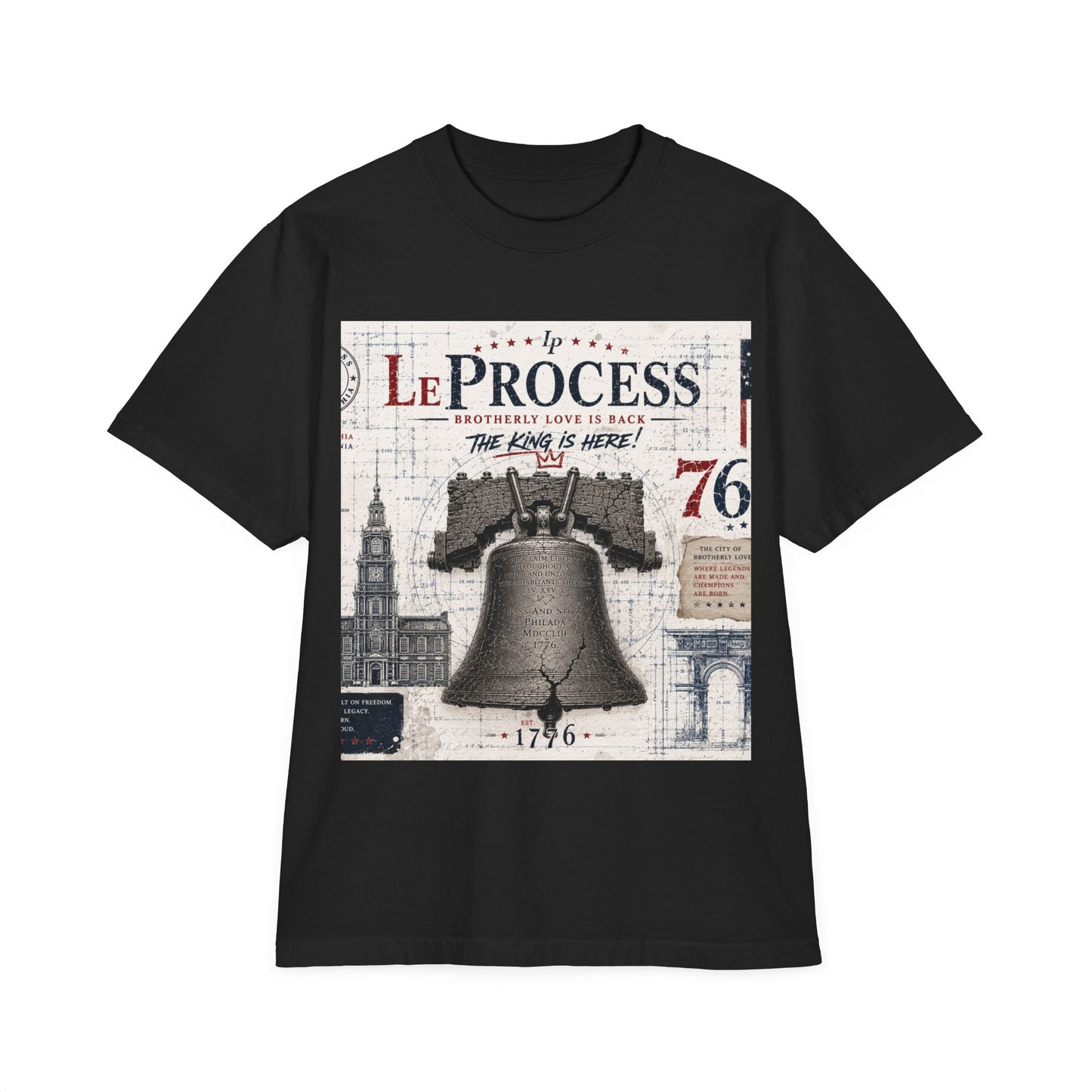 LeProcess™ City of Champions Tee | Luxury Philadelphia Streetwear | Heavyweight Oversized Graphic T-Shirt