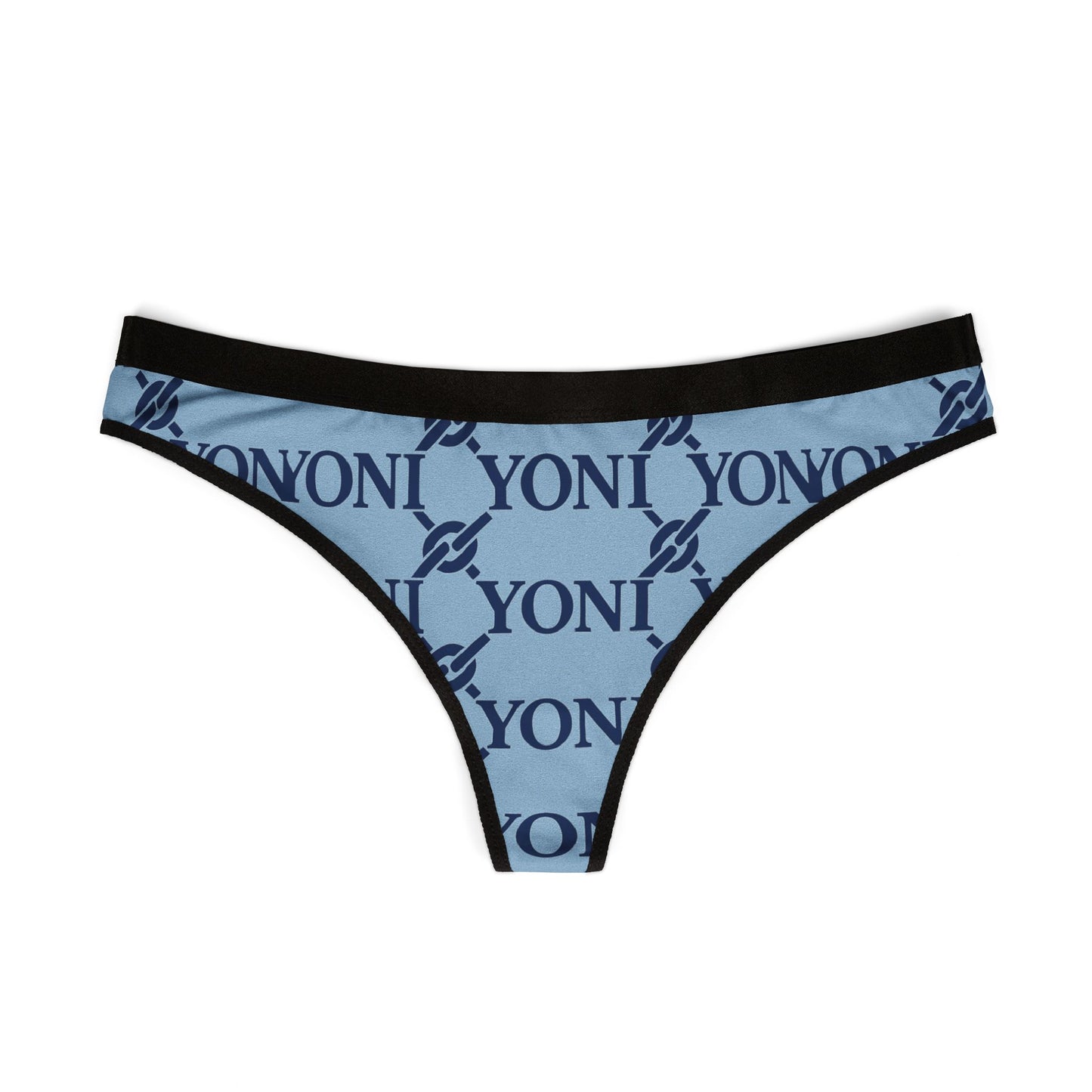 YONI Sky Blue Chain Link Women's Thongs