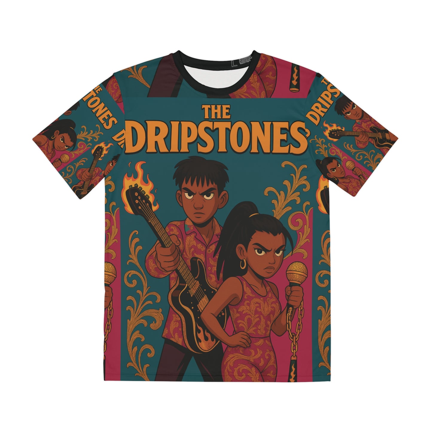 Unisex Polyester Tee (AOP) The Dripstones Limited Collection