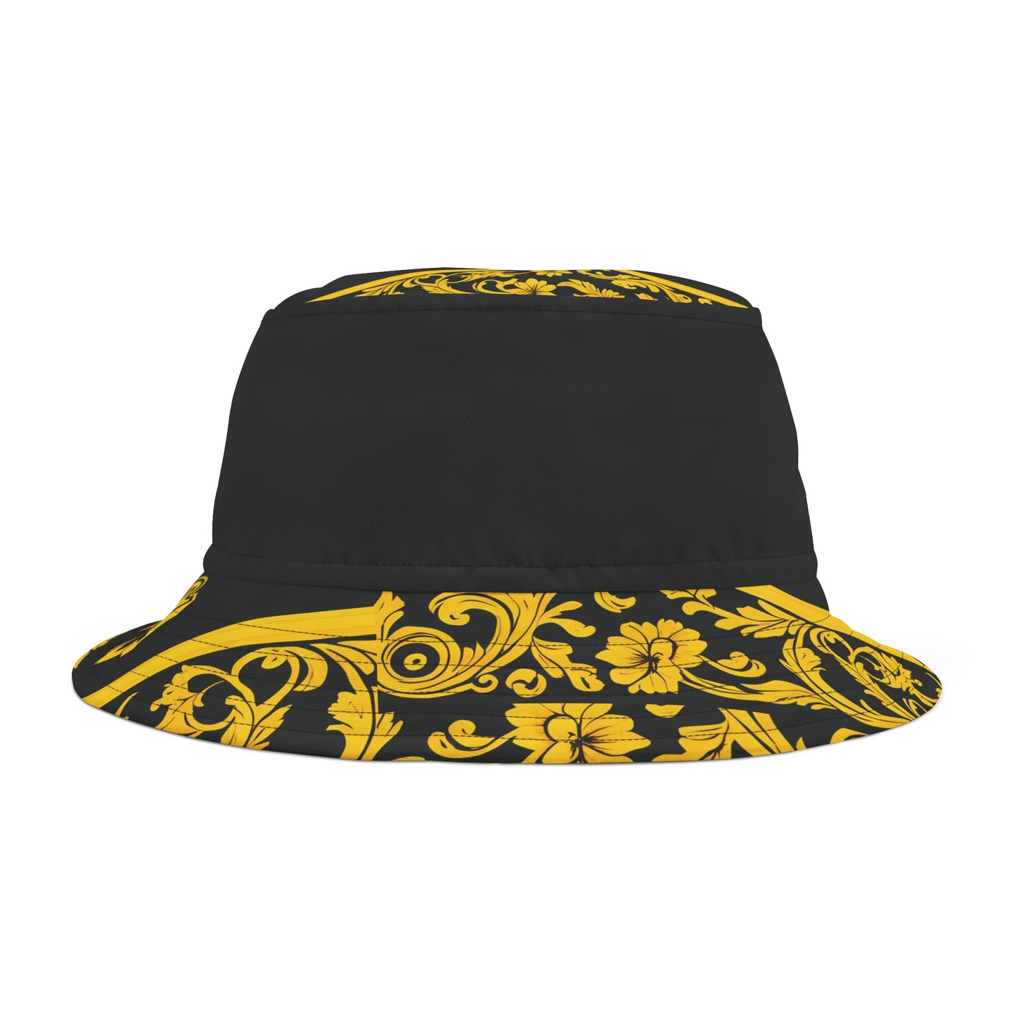 Burning Guitars Necessities Black & Yellow Vintage Bucket Hat