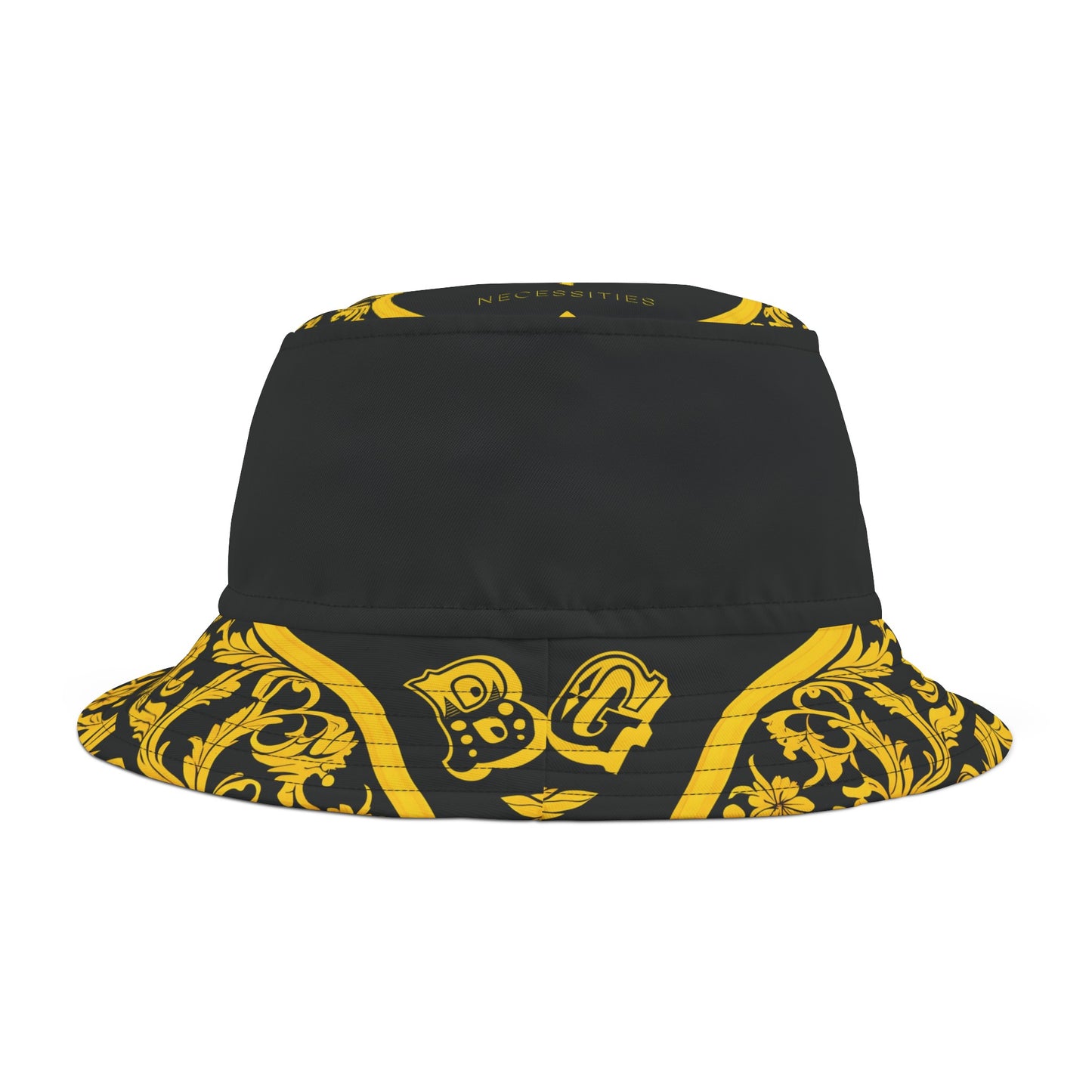 Burning Guitars Necessities Black & Yellow Vintage Bucket Hat
