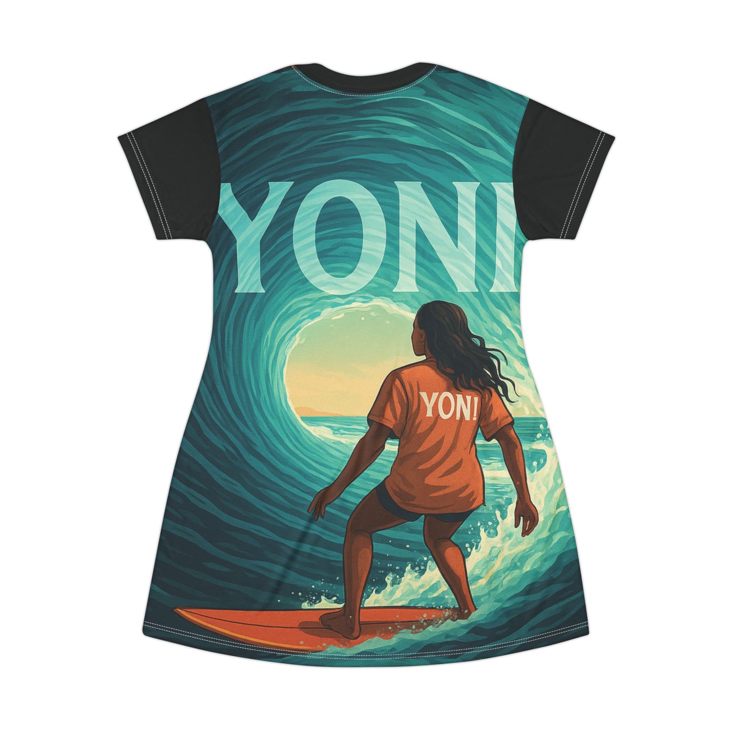 YONI Surfer Girl #1 T-Shirt Dress