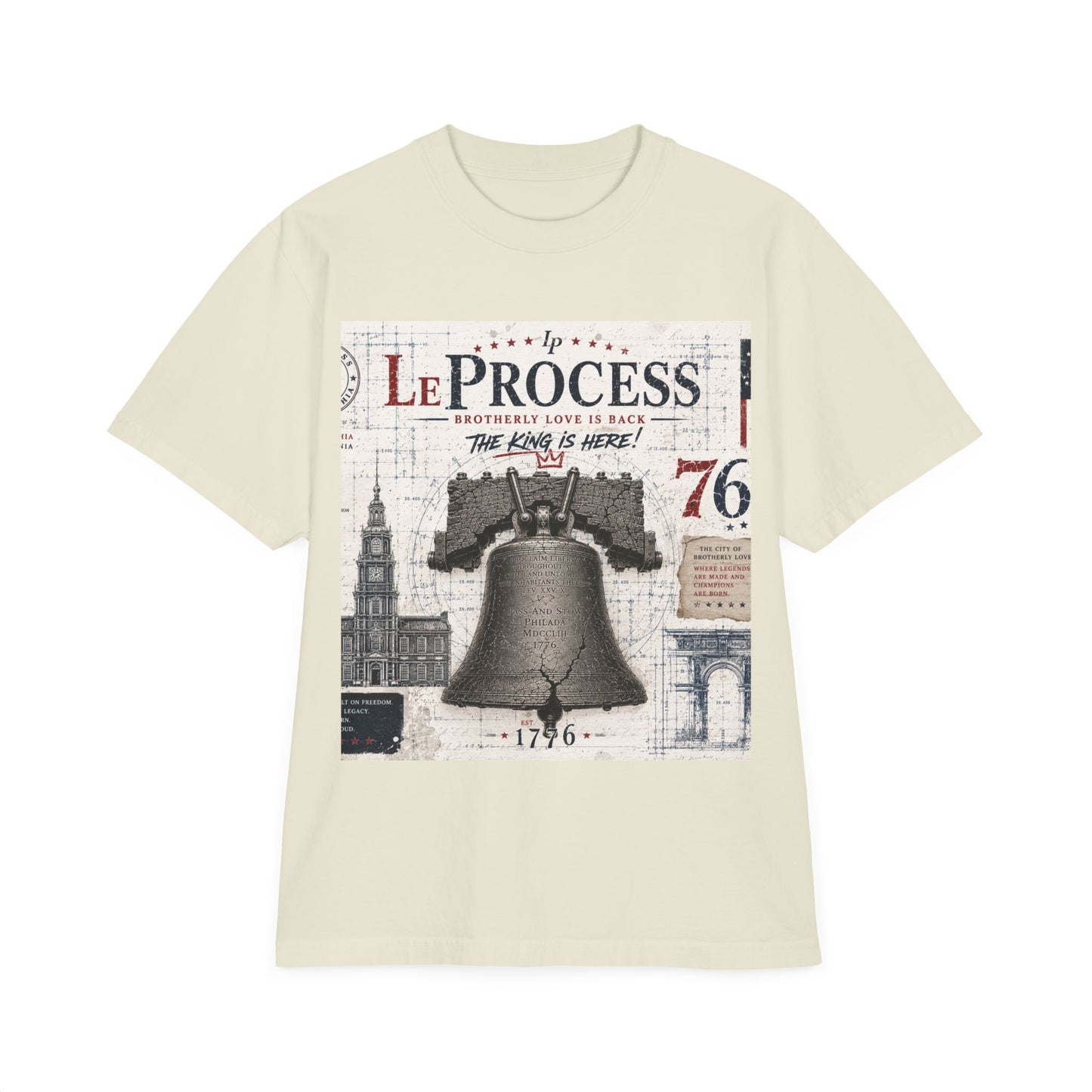 LeProcess™ City of Champions Tee | Luxury Philadelphia Streetwear | Heavyweight Oversized Graphic T-Shirt