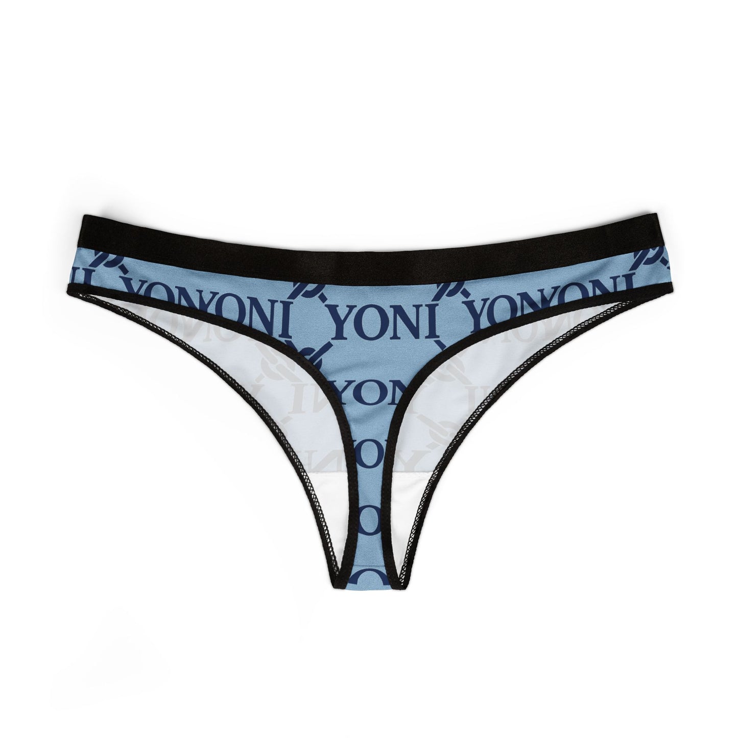 YONI Sky Blue Chain Link Women's Thongs