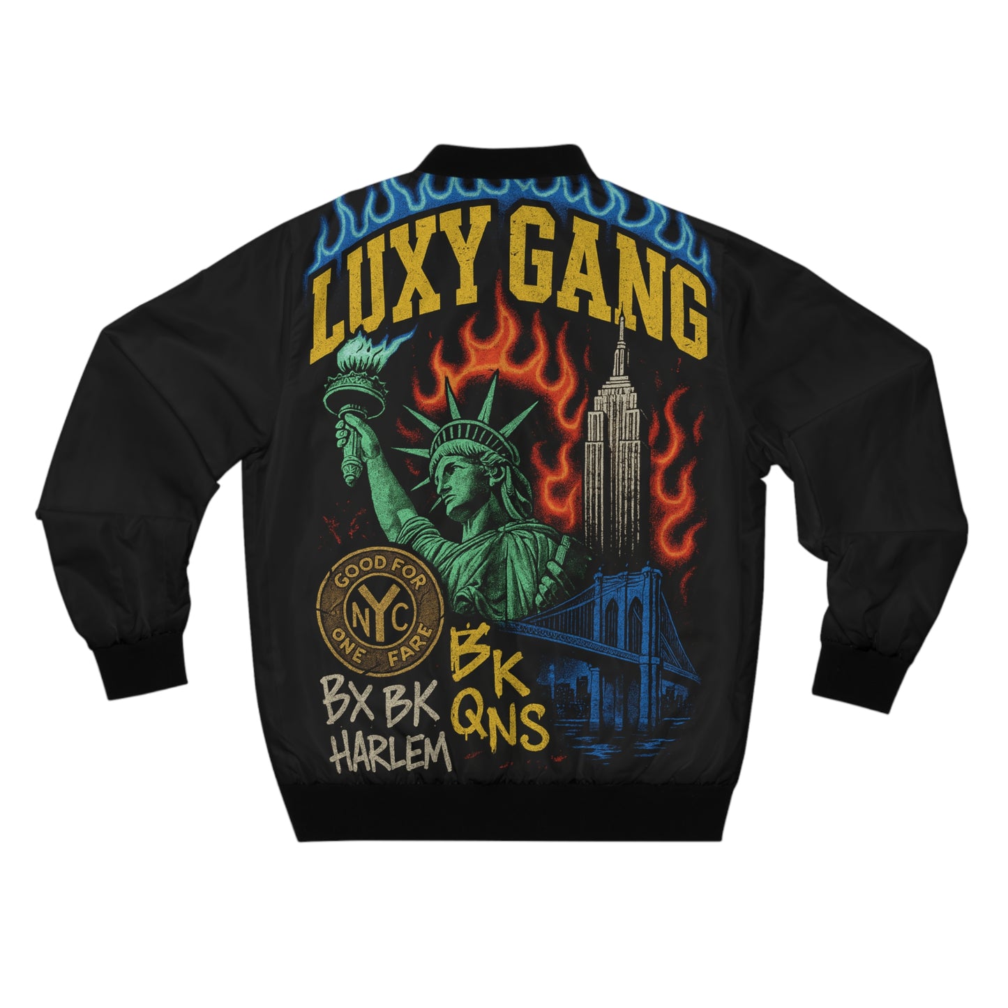 Luxy Gang New York Men's Bomber Jacket (AOP)