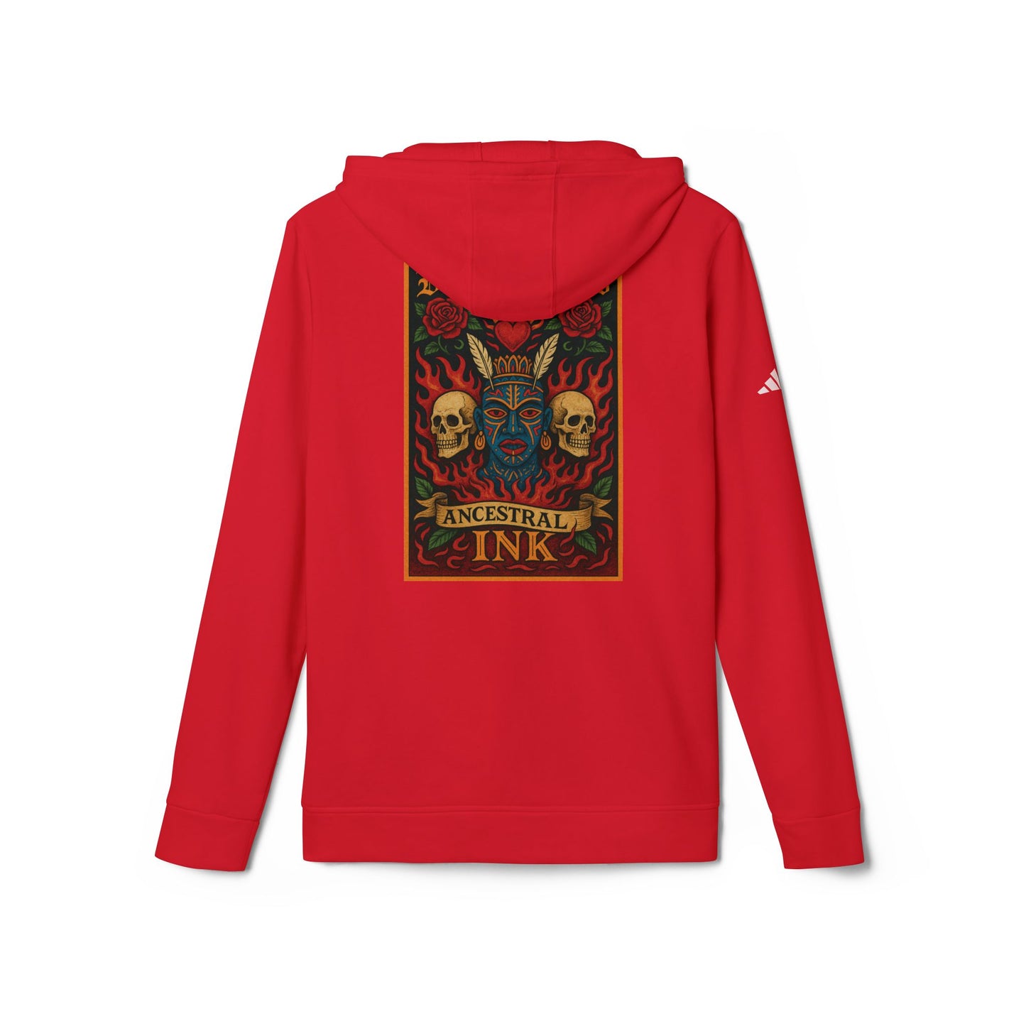 YONI, Burning Guitars & Adidas Unisex Fleece Hoodie